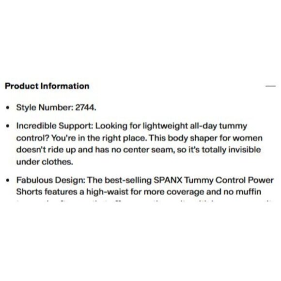 Spanx Power Shaper Short Seamless Size Medium Cafe Au Lait NWB Style 2744 - Picture 9 of 9